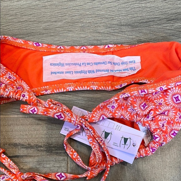 Wild Fable Orange and White Bikini - Picture 3 of 5